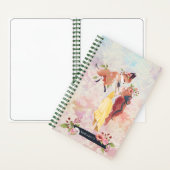 レッドヘッドガール&ベビーキツネラブルイラストレーション ノートブック (内側)