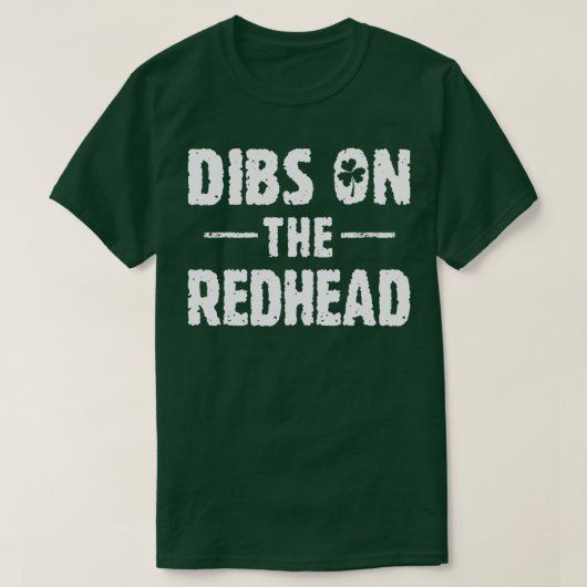 レッドヘッドシャームロックのディブズSt patricks day Tシャツ (デザイン正面)