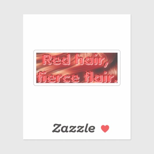 レッドヘッドステッカー2 シール (シート)