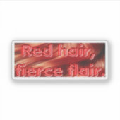 レッドヘッドステッカー2 シール (正面)