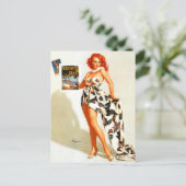 レッドヘッドトラベラーピンアップ ポストカード (スタンド正面)