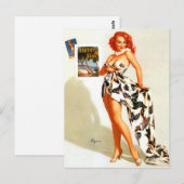 レッドヘッドトラベラーピンアップ ポストカード (正面/裏面)