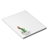 レッドヘッドハイカーバックパックピンナップガールメモ帳 ノートパッド (アングル)