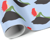 レッドヘッドマーメイドシッティングサンダー_コーブ ラッピングペーパー (ロールコーナー)