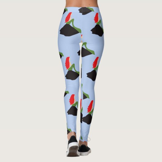 レッドヘッドマーメイドシッティングサンダー_コーブ レギンス (裏面)