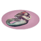 レッドヘッドマーメイド美しいサンダー_コーブ カッティングボード (角)