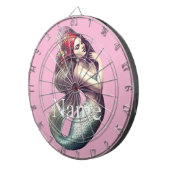 レッドヘッドマーメイド美しいサンダー_コーブ ダーツボード (正面右)