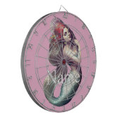 レッドヘッドマーメイド美しいサンダー_コーブ ダーツボード (正面左)