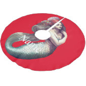 レッドヘッドマーメイド美しいサンダー_コーブ ブラッシュドポリエステルツリースカート (アングル)