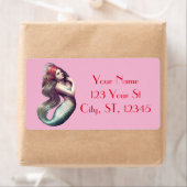 レッドヘッドマーメイド美しいサンダー_コーブ ラベル (インサイチュ)