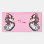 レッドヘッドマーメイド美しいサンダー_コーブ 横断幕 (横)