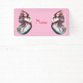 レッドヘッドマーメイド美しいサンダー_コーブ 横断幕 (インサイチュ)