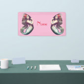 レッドヘッドマーメイド美しいサンダー_コーブ 横断幕 (トレードショー)