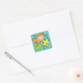 レッドヘッドマーメイド スクエアシール (封筒)