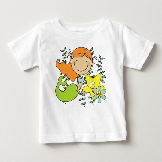 レッドヘッドマーメイド ベビーTシャツ (正面)
