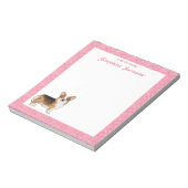 レッドヘッドライペンブロークウェルシュコーギーハート&文字 ノートパッド (回転)