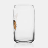 レッドヘッドライペンブロークウェルシュコーギー名前をカスタムする ガラス缶 (左)