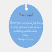 レッドヘッド結婚のガウンの花嫁のメイドが色を選ぶ メタルオーナメント (裏面)