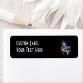 レッドヘッド3Dピクシー – 紫と青 ラベル (インサイチュ)