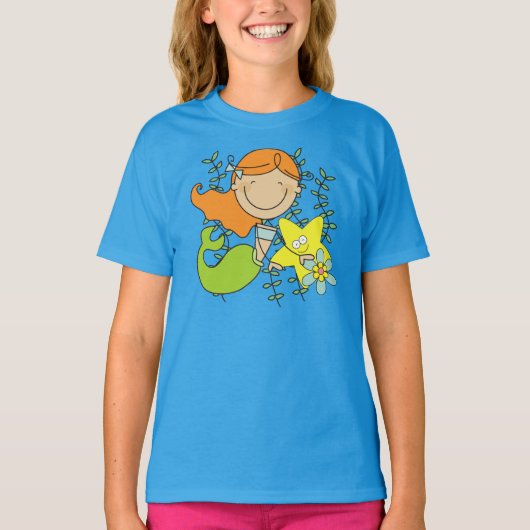 レッドヘッド・マーメイド Tシャツ (正面)