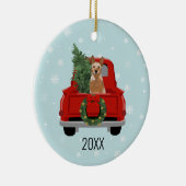 レッドヘラー犬のクリスマス休暇 セラミックオーナメント (右)