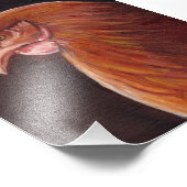 レッドヘンアートポートレートプリント フォトプリント            (角)