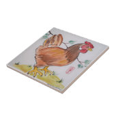 レッドヘンチキンカウトカントリースタイル動物園 タイル (側面)