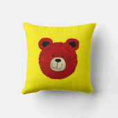 レッドベア クッション (裏面)