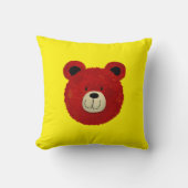 レッドベア クッション (正面)