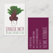 レッドベットバンチベジタリアンビーガンシェフカテラー 名刺 (正面/裏面)