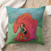 レッドベビードラゴン クッション (ブランケット)