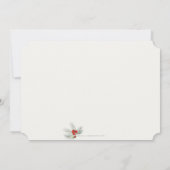 レッドベリエレガントーズクリスマスホリデーパーティー 招待状 (裏面)