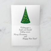 レッドベリーとスノーフェンスクリスマスカード シーズンカード (内部)