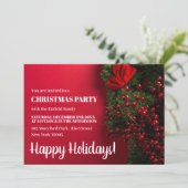 レッドベリーとミスタントー、クリスマスパーティー招待状 案内状 (スタンド正面)