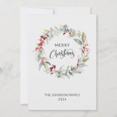 レッドベリーのクリスマスリース年次報告書 シーズンカード (正面)