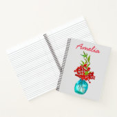 レッドベリーの水彩画 ノートブック (内部)