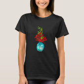レッドベリーの水彩画 Tシャツ (正面)