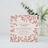 レッドベリーウィンター100誕生日サプライズパーティー 招待状 (スタンド正面)