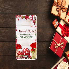 レッドベリーガーデントースツール魔法キノコパーティー ラベル