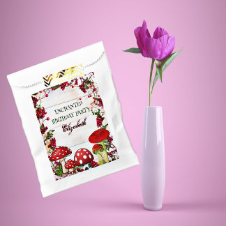 レッドベリーガーデントーストイレグリーンリー魔法キノコ フェイバーバッグ