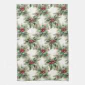 レッドベリークリスマスキッチンタオル キッチンタオル (縦)
