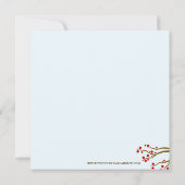 レッドベリークリスマスパーティの招待状 招待状 (裏面)