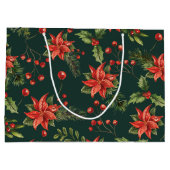 レッドベリークリスマスホリデイフローラ ラージペーパーバッグ (裏面)