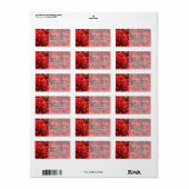 レッドベリークリスマス住所 シール (フルシート)