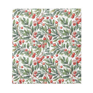 レッドベリークリスマス ノートパッド