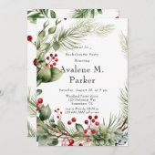 レッドベリーズパインリースバチェロレッテ 招待状 (正面/裏面)