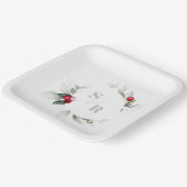 レッドベリーズホリデイ応援ハーズアンドザーモノグラム ペーパープレート (傾斜あり)