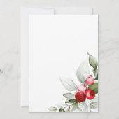 レッドベリーズホリデー応援カクテルパーティー 招待状 (裏面)