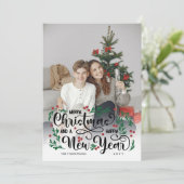 レッドベリービッグフォトメリークリスマスハッピーニューイヤー シーズンカード (スタンド正面)