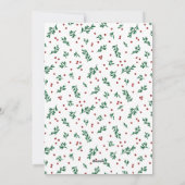 レッドベリービッグフォトメリークリスマスハッピーニューイヤー シーズンカード (裏面)